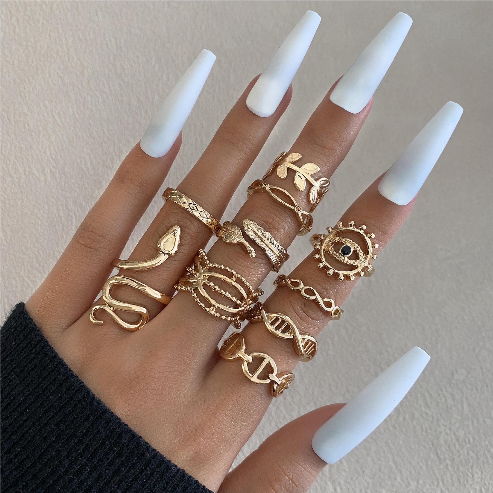 Wholesale Open Multi-Jointed Butterfly Ring Set